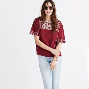 Madewell Embroidered Tee Top